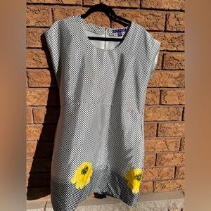 4/$25 • Nicola Polka Dot Floral Detail‎ Dress